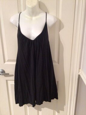 Billabong Simple Black Spaghetti Strap Summer Dress